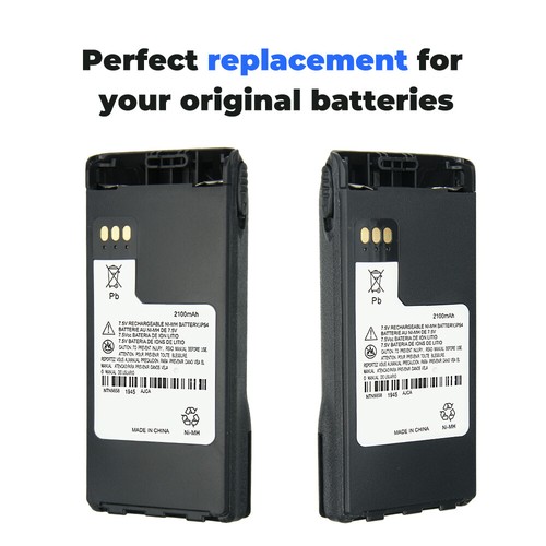 10PC 2100mAh NTN9858 NTN9815 Bateria Ni-MH do radia MOTOROLA XTS1500 XTS2500 - Zdjęcie 4 z 11