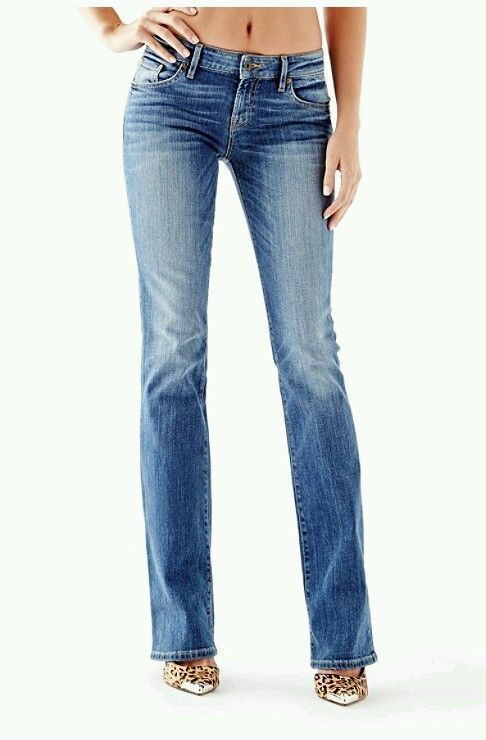 Guess MID-RISE BOOTCUT JEANS IN SYNDER WASH | eBay