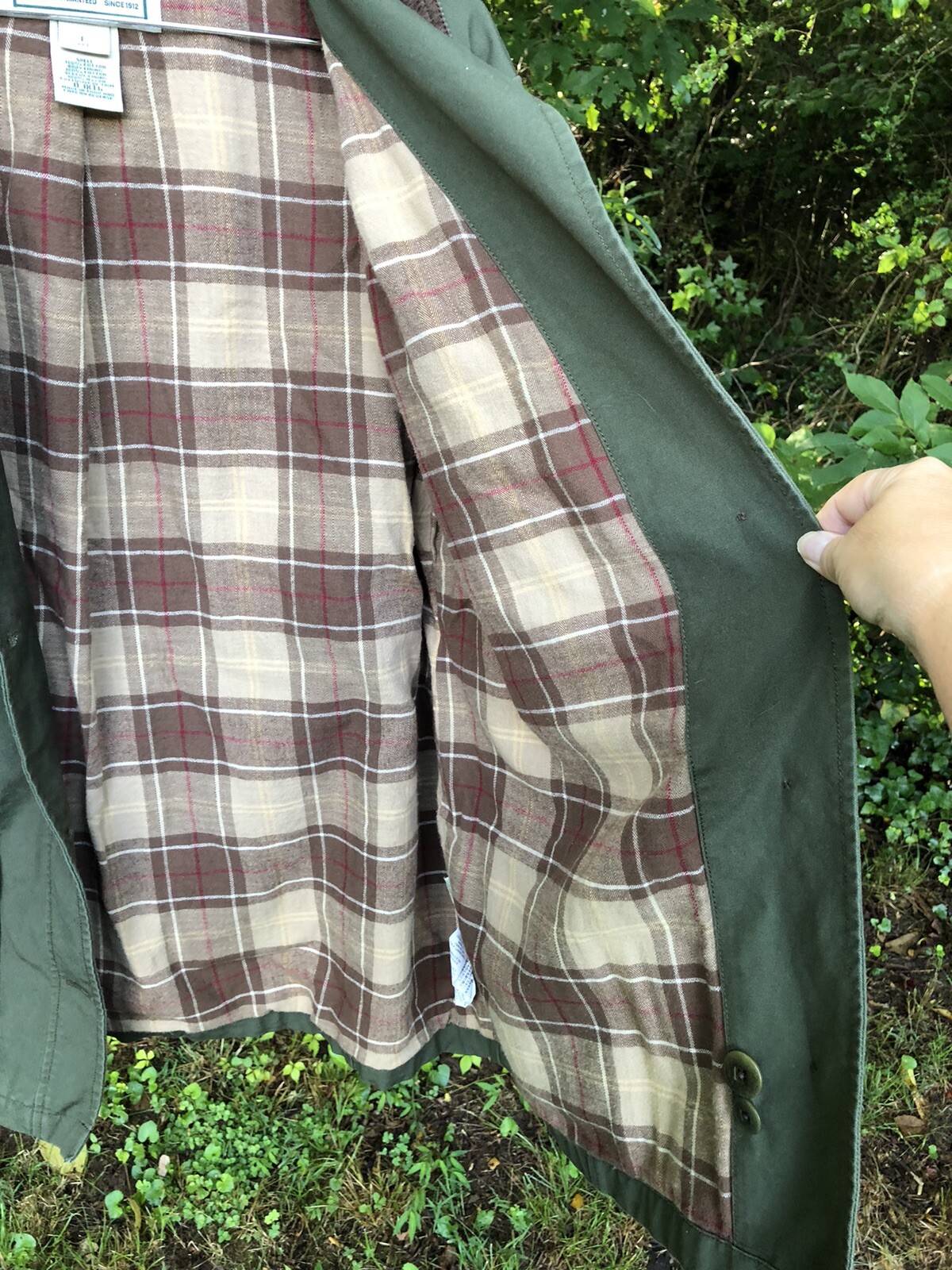 Vintage LL BEAN Women’s Field Jacket Coat Flannel Lin… Gem