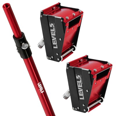 LEVEL5 Drywall Tools - 2'' & 3'' Nail / Screw Spotter w/ 50 '' Handle | 4-556