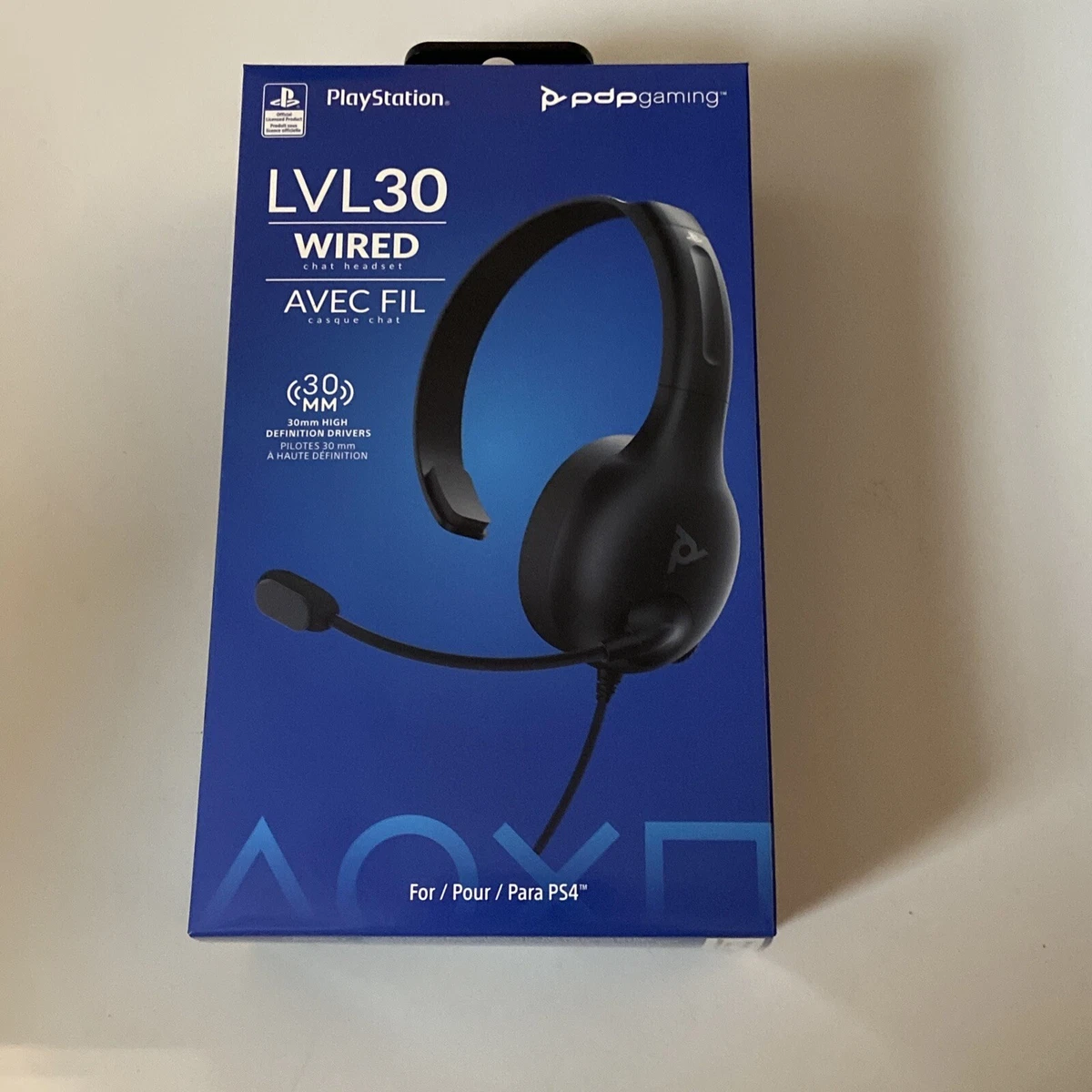 PDP Gaming LVL30 Wired Chat Headset Playstation 4 PS4 BNIB