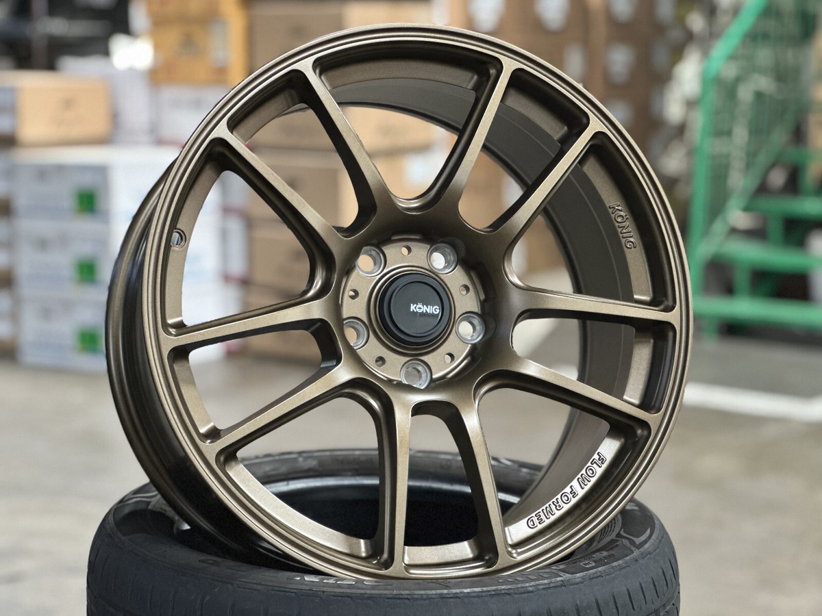 18x8.5J KONIG Heligram 5x114.3 Bronze 4 Wheel Set | Aftermarket