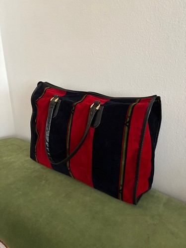 Roberta di Camerino tote red green velvet VIntage - 第 13/18 張圖片