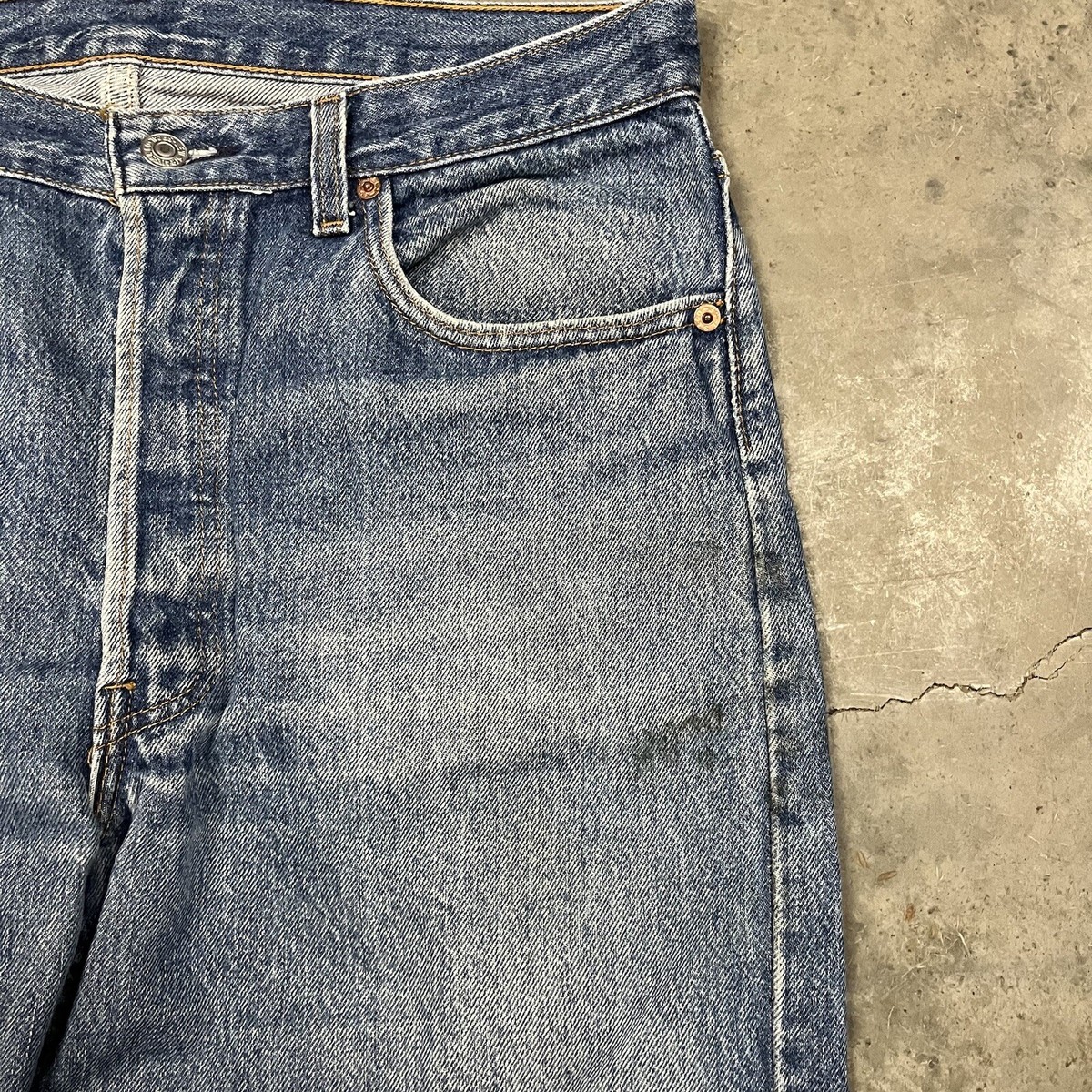 パンツ Made in USA 1994's Levi's 501 denim Levi 501 Jeans Men's W34 L34 Blue Vintage Button Fly 1994