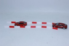 20 X Barrera de hormigón rojo blanco pared guía 1:87 barrera barandilla de hormigón