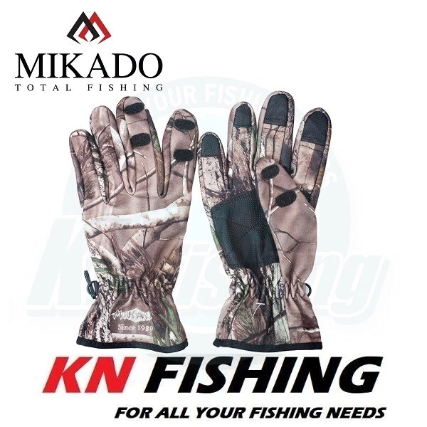 MIKADO CAMOUFLAGE Fishing Gloves Size L, XL
Opens in a new window or tab