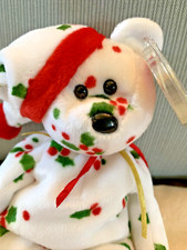 MINT Rare 1998 Holiday TEDDY Ty Beanie Baby PE Pellets