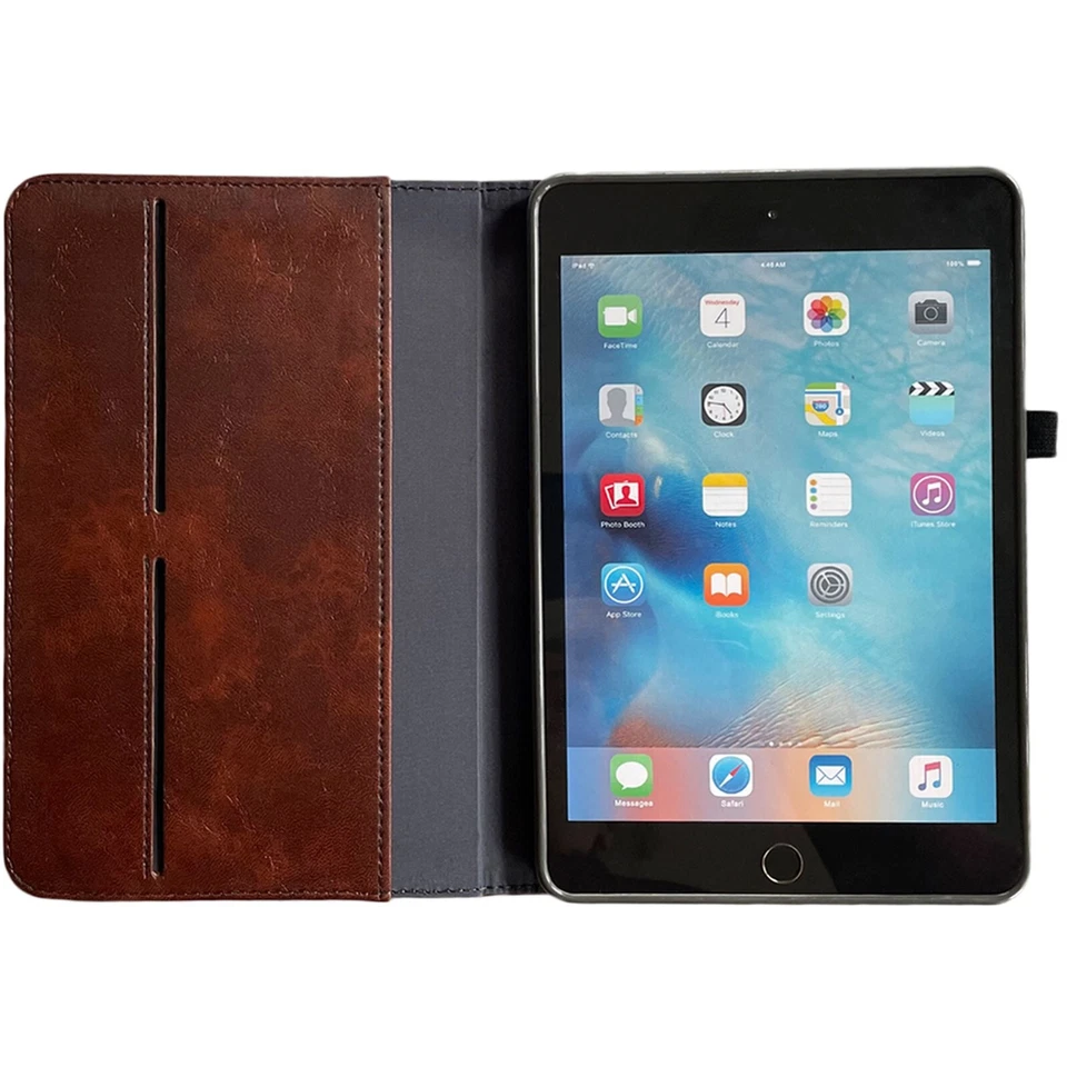 Leder Stand Case für alle Apple Modelle !!! Tablet Cover Schutzhülle Tasche Etui - Bild 3 von 4