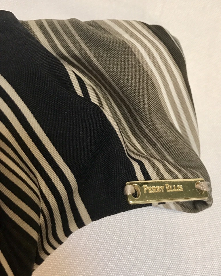 NUEVO Traje de baño grande Perry Ellis para mujer pantalones de bikini diagonales a rayas Foto 3 de 4