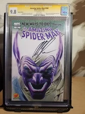 Amazing Spider-Man 568 CGC 9.8 Variant Alex Ross Negative Goblin Purple DF Rare