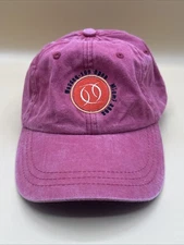 Nasdaq-100 Open 2002 Red Hat With Leather Strap Back Adjustable Rare Miami