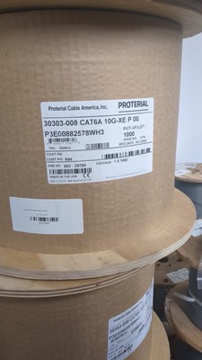 Proterial CAT6A 10G-XE Cable 1000ft White   30303-00