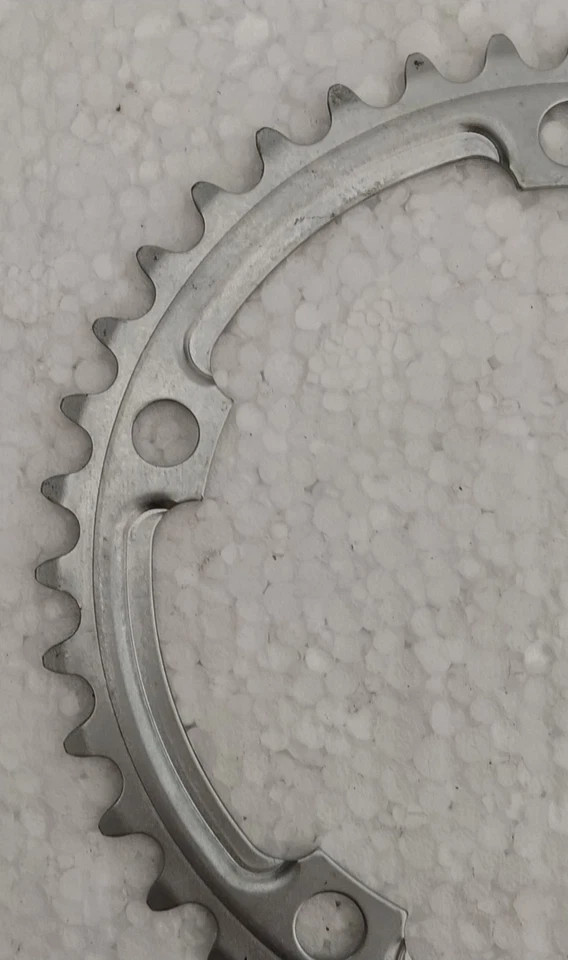 Corona Corsa ACCIAIO Vintage SHIMANO 39T BCD130 Road Racing Bike STEEL Chainring - Immagine 3 di 4