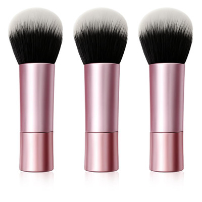 Mini Multitask Face Brush Set (3 Pack)   Travel Makeup Brushes for Blush, Bronze