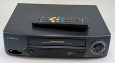 Emerson EV598 VCR Video Cassette Recorder Player 4 Head VHS PARTS OR REPAIR