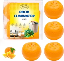 4 Pack Baking Soda Deodorizers, Shoe Deodorizer Balls, Air Freshener for Home, O