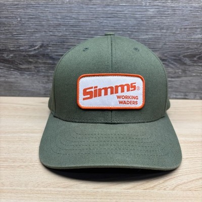 Simms Hat Cap Snapback Green Working Waders Patch Fishing Bozeman Montana
