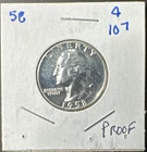 1958 Silver Washington Proof Quarter U.S. Coin