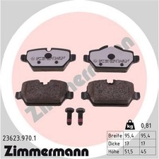 Zimmermann 23623.970.1 Bremsbelagsatz für MINI BMW Bremse Bremsbeläge
