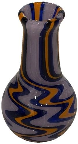 Vtg Murano Mid Century Modern Abstract Art Glass Carlo Moretti-Style 4" Bud Vase