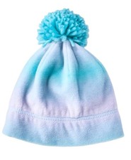 NEW  Cat  Jack Multicolor Fleece Beanie Girls 12-24 Months Pom Pom Hat