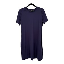 Theory Cherry Travel Jersey dress blue size Large L 