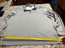 Under Armour Coldgear Sweater Men 3XL Loose 1/4 Zip Pullover Fleece Lined Gray