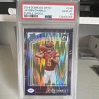 2024 Panini Donruss Optic Rated Rookie Jayden Daniels #248 Purple Shock PSA 10