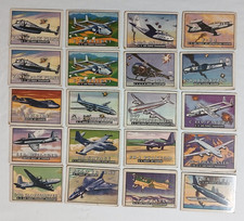 1952 Topps Wings "Friend Or Foe" Aircraft Trading Card Lot – 36 Cards