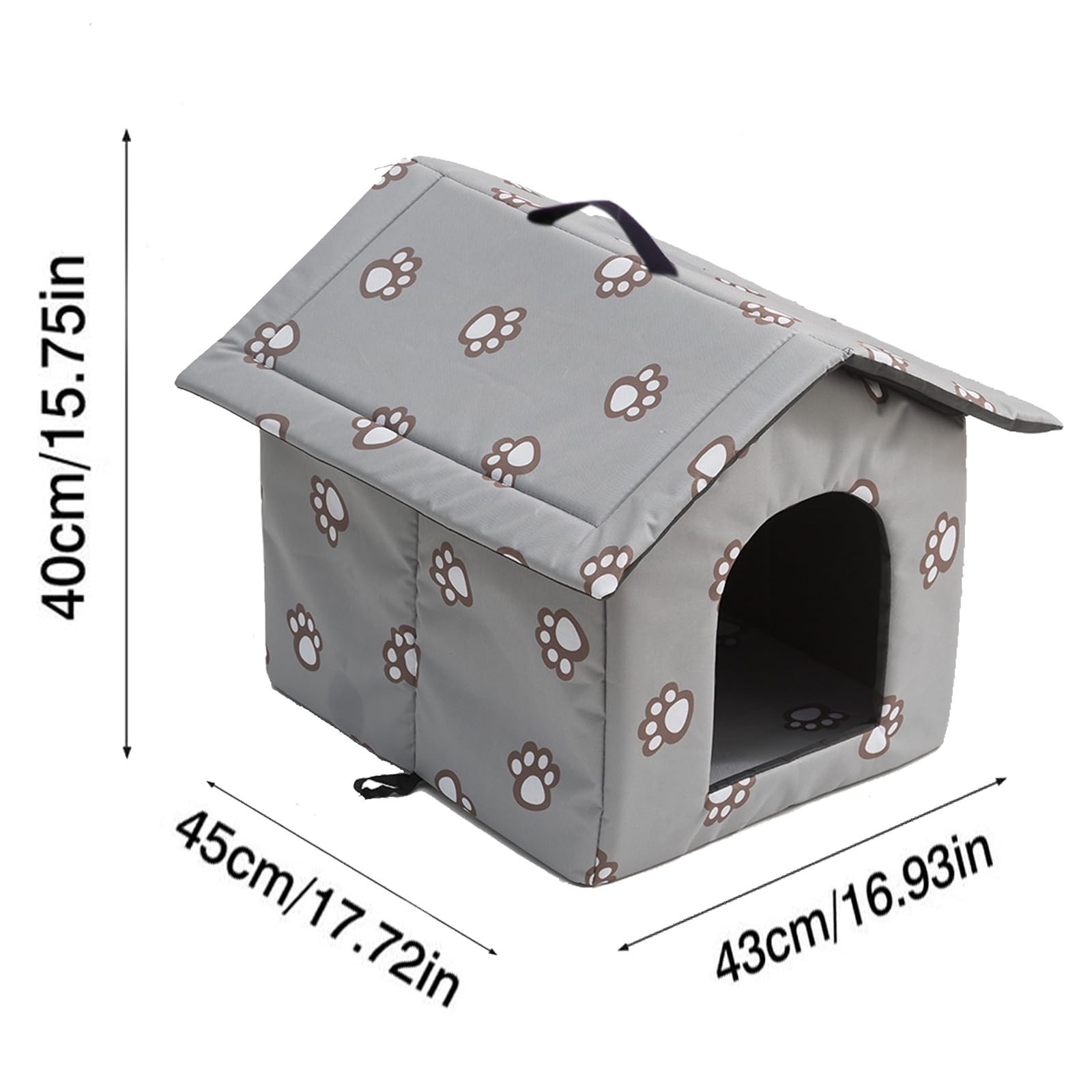 Cuccia Gatto Esterno Resistente Intemperie | Casetta Isolata Termica - 4