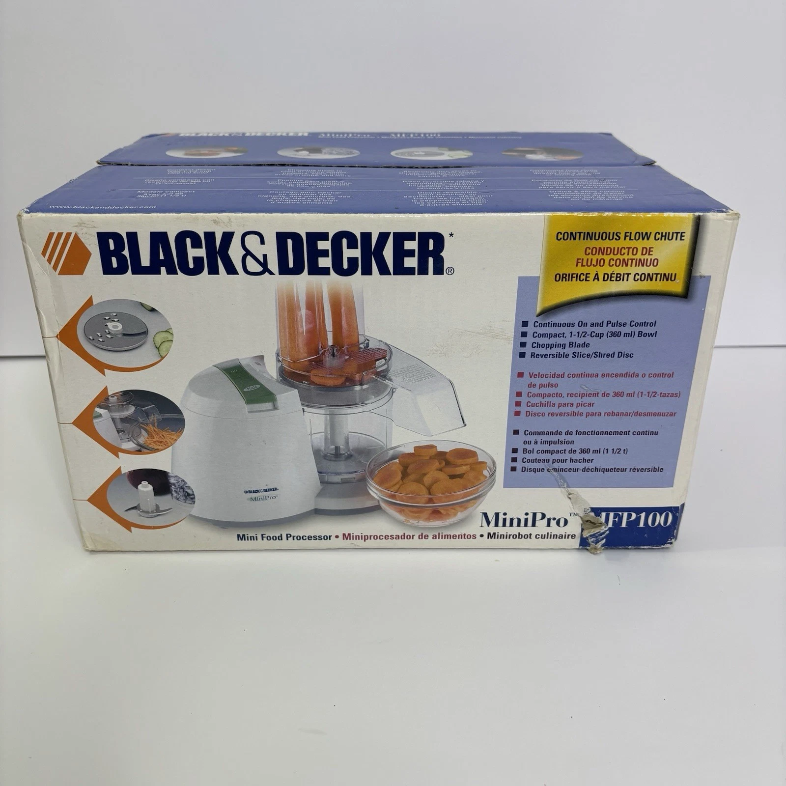 Black & Decker Mini Pro Food Processor MFP100 2000 New In Box
Opens in a new window or tab