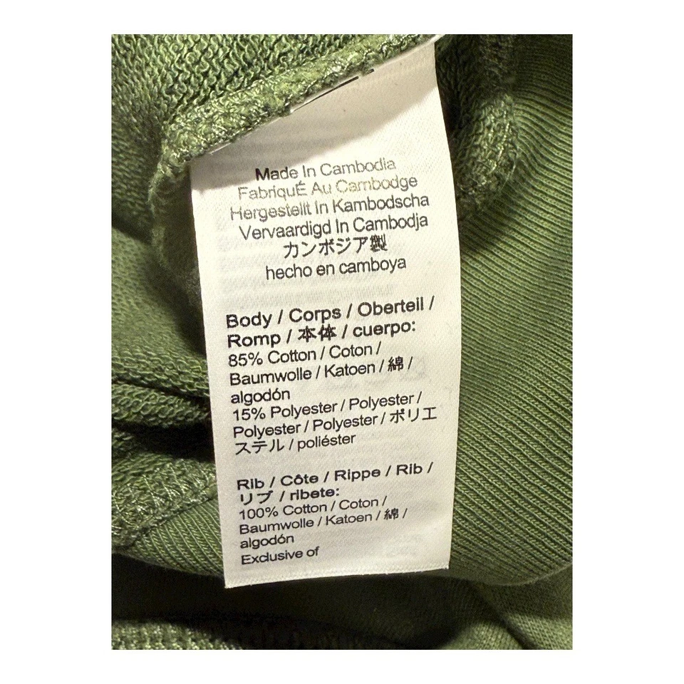Sudadera informal para niños Crewcuts J.Crew Garment teñida verde XXS (2-3) Foto 4 de 4