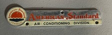 Vintage American-standard Air Conditioning Division Nameplateemblem Metal