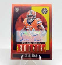 2023 Panini Legacy Rookies Sean Tucker #161 Premium Penmanship Silver (AU, RC)