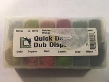 Fly Tying Sparkle Dubbing Hareline Dubbin Quick Descent Multicolor Dispenser