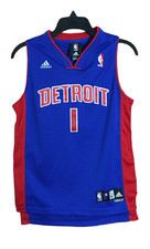 Detroit Pistons Adidas Stitched Jersey YOUTH Size M (10-12) Chauncey Billups NBA