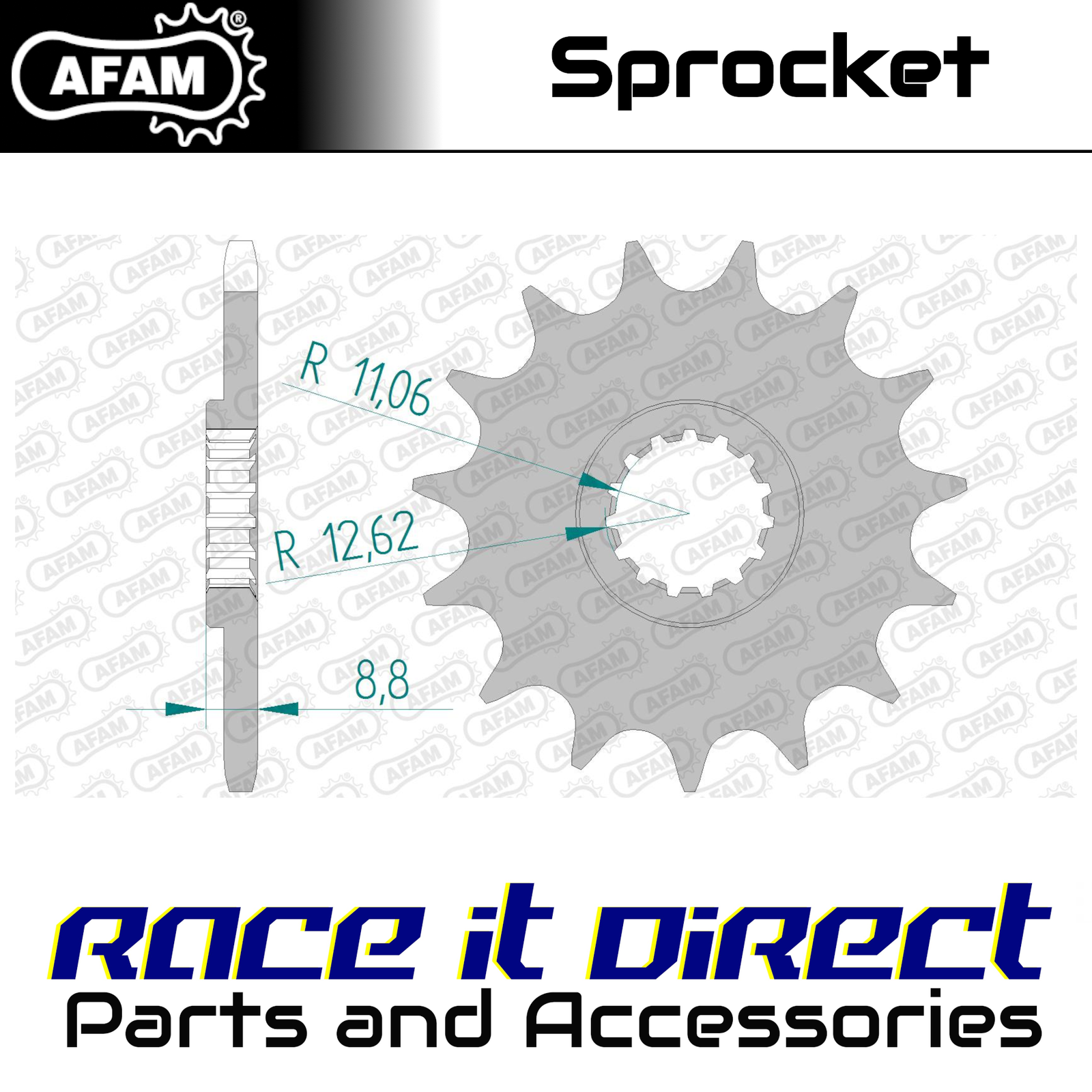 Sprocket for BETA RR-S 390 4T 2023 13T Front AFAM