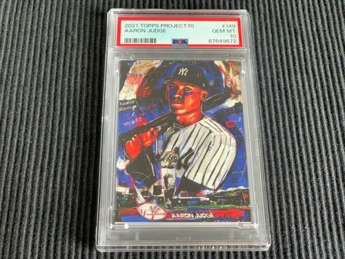 2021 TOPPS PROJECT 70 #149 AARON JUDGE / ANDREW THIELE *PSA 10 GEM MINT* YANKEES