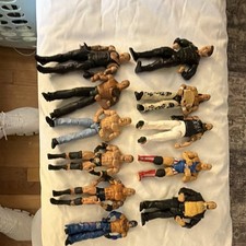 Mattel WWE Mixed Lot of 10 Wrestling Action Figures Cena Rock Plastic Unboxed