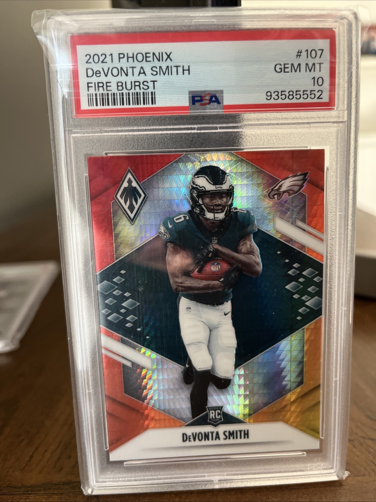 DeVonta Smith Panini Phoenix #107 Fire Burst