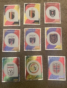 2026 Panini Fifa World Cup Stickers - Team Lot of 9 - See Photo For Details