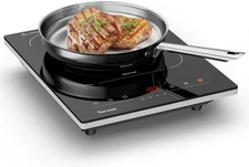 TOPWISH Portable Induction Cooktop, Hot Plate Countertop Burner with 8 Temp Levs