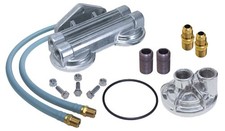 Trans-dapt Remote Oil Filter Kit For Chevy V8 With Double Filter System