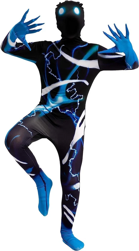 Scary Halloween Slenderman Bodysuit Costume for Kids and Boys - Image 2 of 4