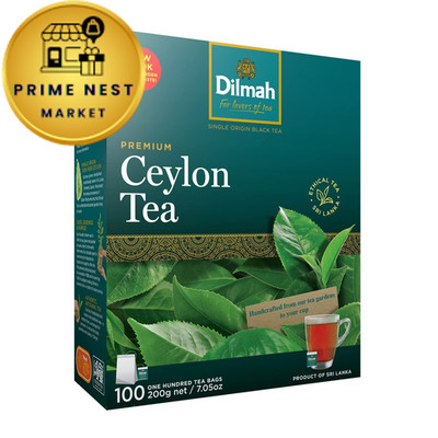 Dilmah Premium Ceylon Black Tea - 100 Bags (Single Single Pack