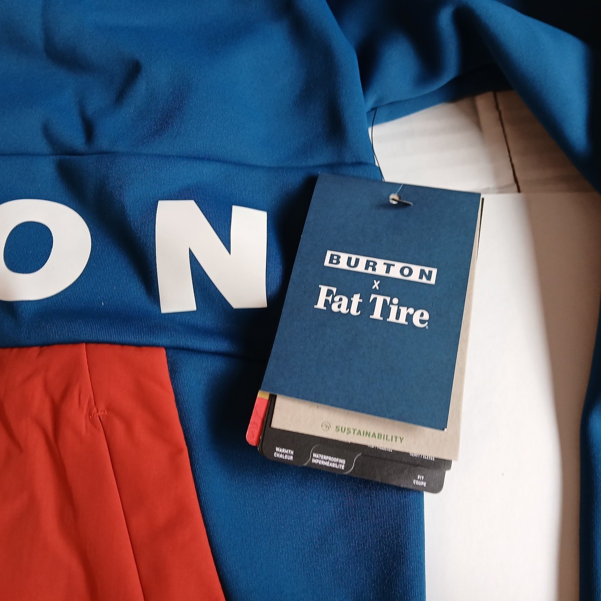 NEW Burton x Fat Tire Crown Performance Fleece Hoodie Small