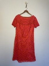 SueWong Nocturne Ribbon Embroidered Lace Red Dress. Size 14. Elegant.