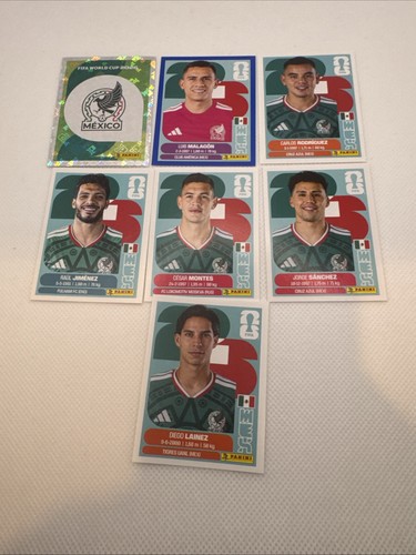 2026 World Cup Mexico Sticker Lot Including A Blue Parallel And A Mexico Team 00