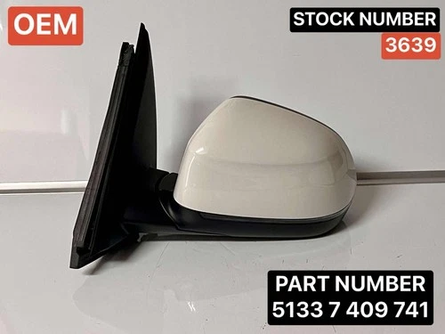 2018-2024 BMW X3/ G01 OEM LEFT SIDE DOOR VIEW MIRROR/BLIND SPOT 51337409741