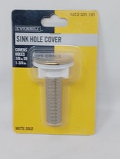 Everbilt Sink Hole Cover in Matte Gold Plastic 1-3/4" 838041
